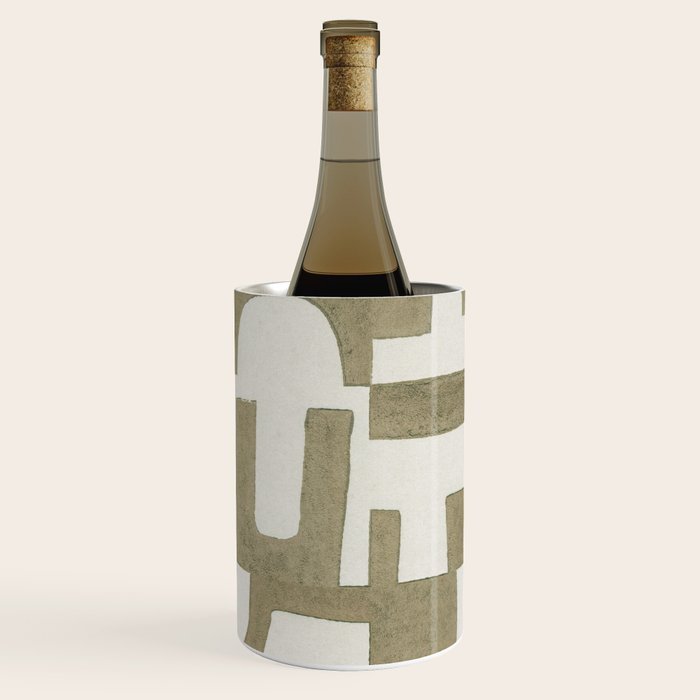Sage Green Puzzle Wine Chiller Gallery Image 2
