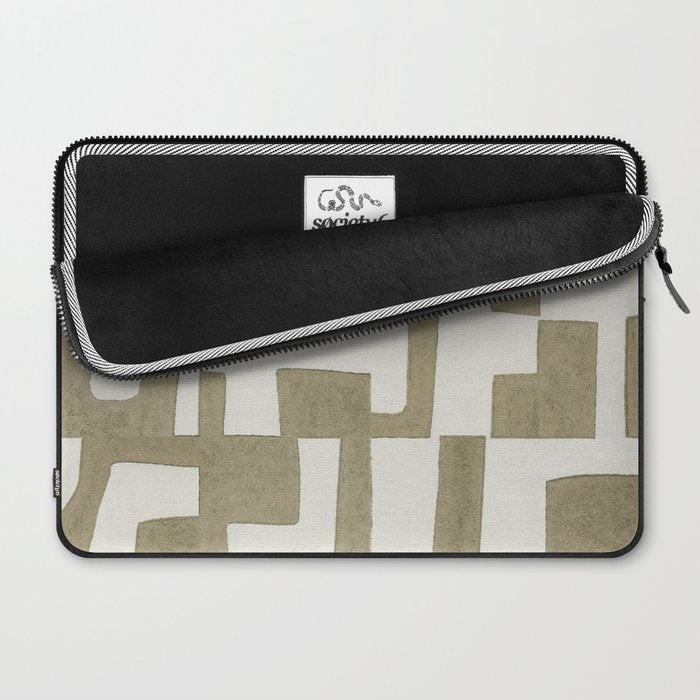 Sage Green Puzzle Laptop Sleeve Gallery Image 2