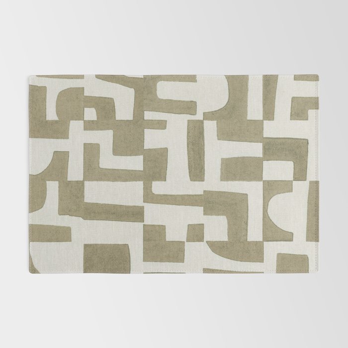 Sage Green Puzzle Rug Gallery Image 2