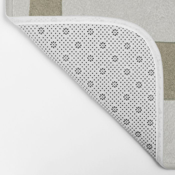 Sage Green Puzzle Bath Mat Gallery Image 2