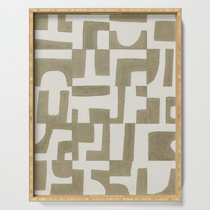 Sage Green Puzzle Serving Tray Gallery Image 1