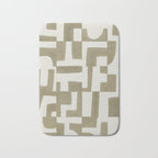 Sage Green Puzzle Bath Mat Gallery Image 1