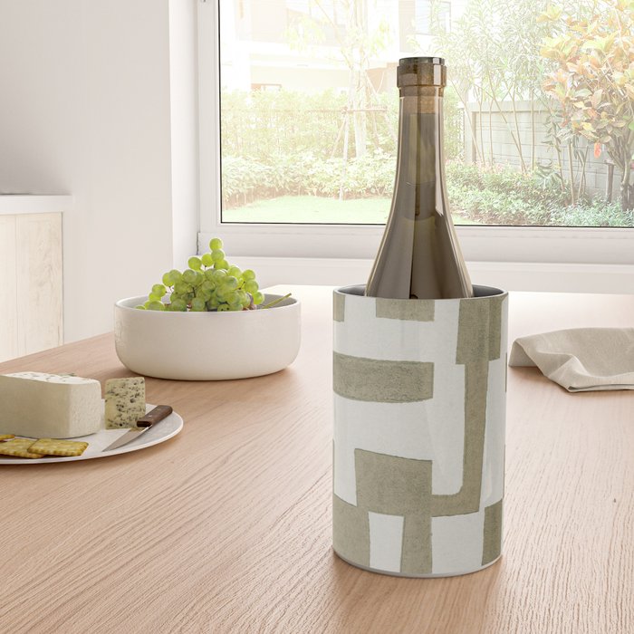 Sage Green Puzzle Wine Chiller Gallery Image 4