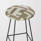 Sage Green Puzzle Stool Gallery Image 2
