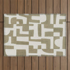 Sage Green Puzzle Outdoor Rug Gallery Image 1