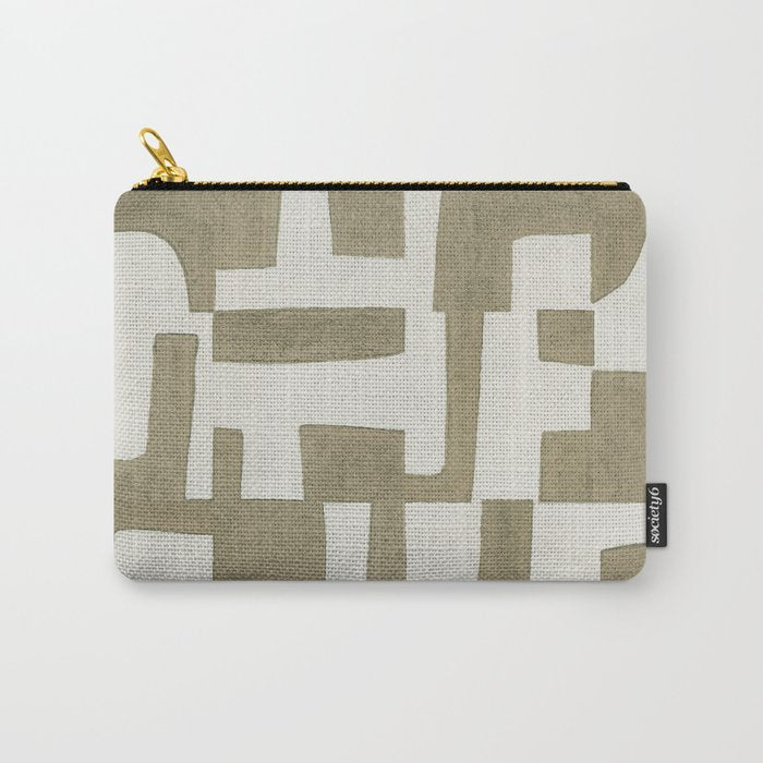 Sage Green Puzzle Carry All Pouch Gallery Image 1