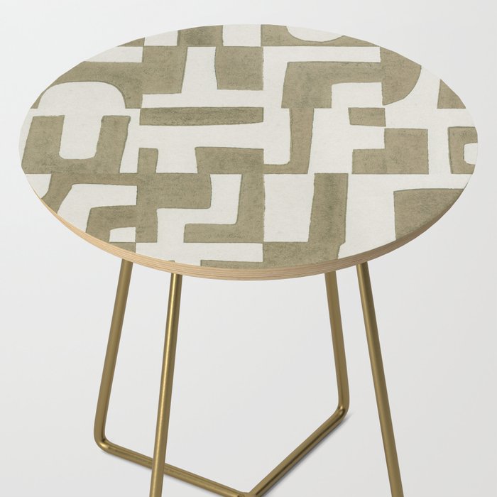 Sage Green Puzzle Side Table Gallery Image 2