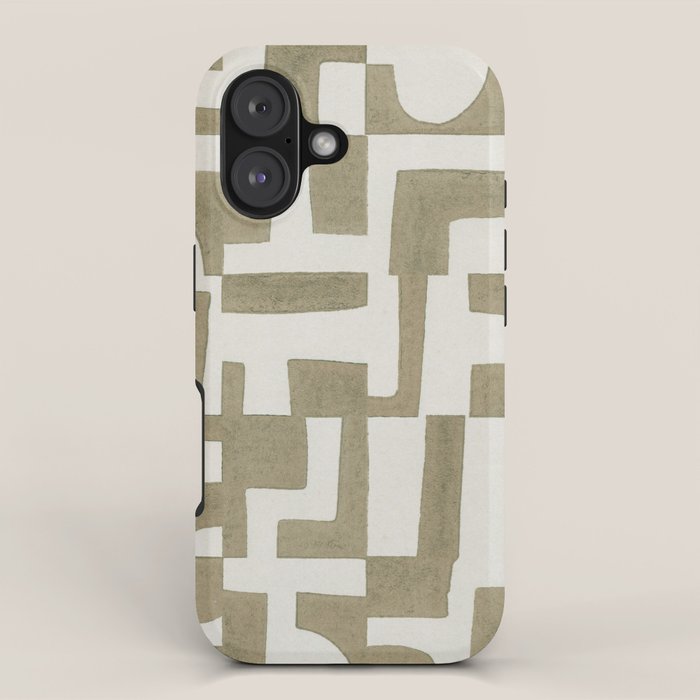 Sage Green Puzzle iPhone Case Gallery Image 1