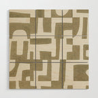 Sage Green Puzzle Wood Wall Art Gallery Image 1