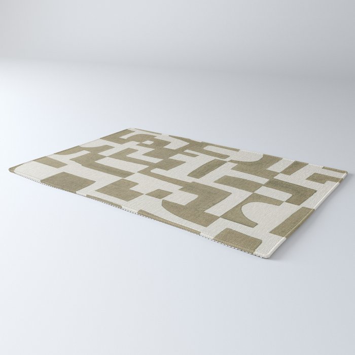 Sage Green Puzzle Rug Gallery Image 3