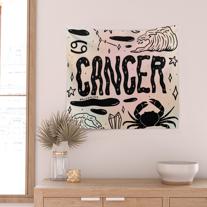 Celestial Cancer Wall Tapestry Gallery Image 2