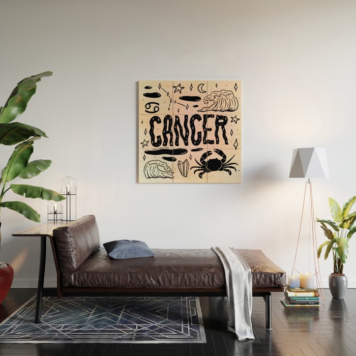 Celestial Cancer Wood Wall Art Gallery Image 2