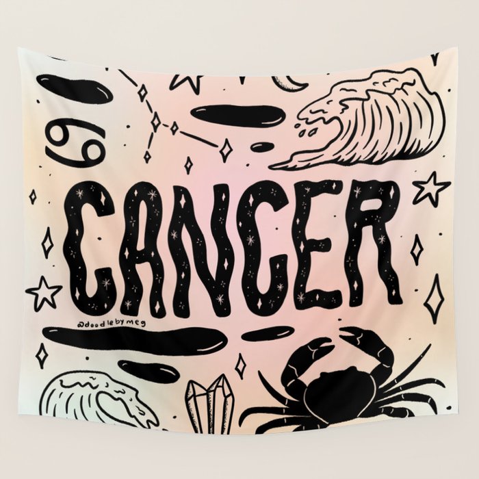 Celestial Cancer Wall Tapestry Gallery Image 1