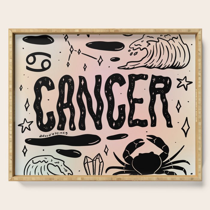 Celestial Cancer Serving Tray Gallery Image 1