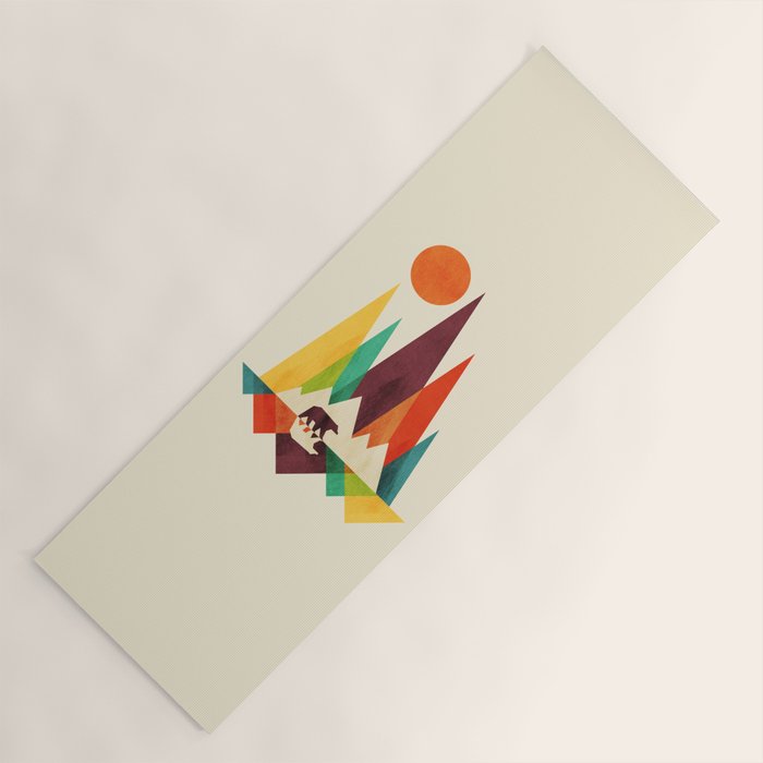 Bear In Whimsical Wild Yoga Mat Gallery Image 1