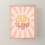 Sunshine Hand Lettering Mini Art Print Gallery Image 1