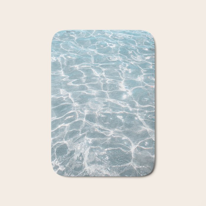 Crystal Clear Blue Water Photo Art Print | Crete Island Summer Holiday | Greece Travel Photography Bath Mat Gallery Image 1