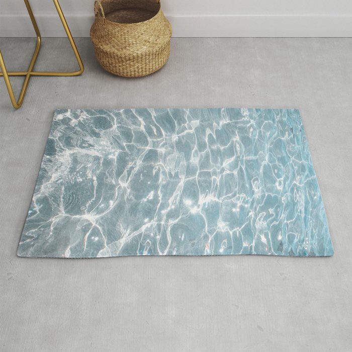 Crystal Clear Blue Water Photo Art Print | Crete Island Summer Holiday | Greece Travel Photography Rug Gallery Image 1