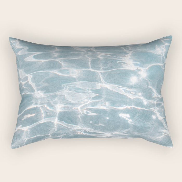 Crystal Clear Blue Water Photo Art Print | Crete Island Summer Holiday | Greece Travel Photography Rectangular Pillow Gallery Image 2