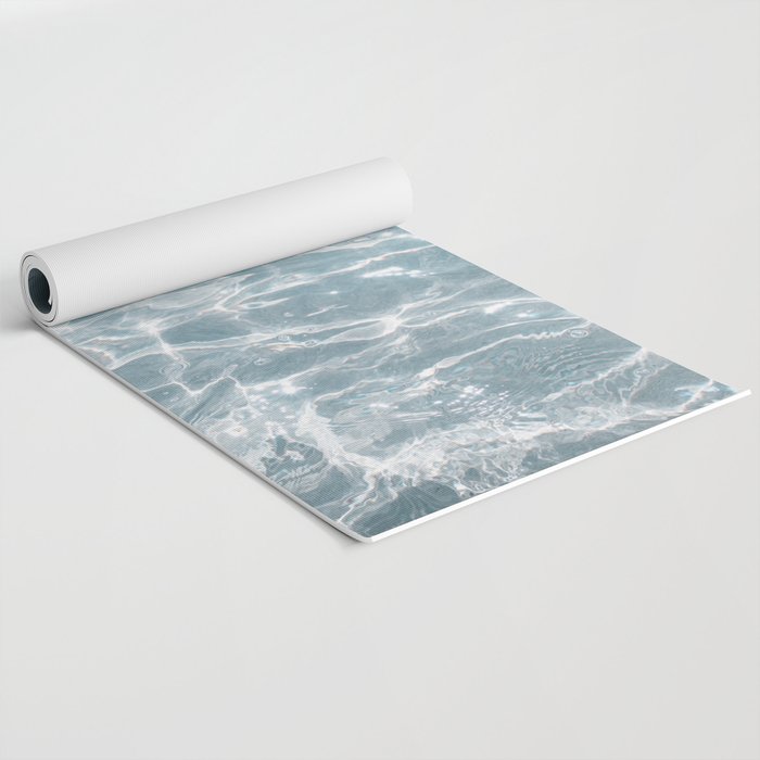 Crystal Clear Blue Water Photo Art Print | Crete Island Summer Holiday | Greece Travel Photography Yoga Mat Gallery Image 2