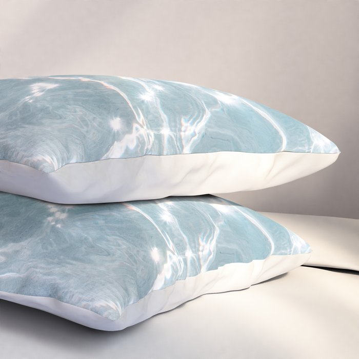 Crystal Clear Blue Water Photo Art Print | Crete Island Summer Holiday | Greece Travel Photography Pillow Sham Gallery Image 3