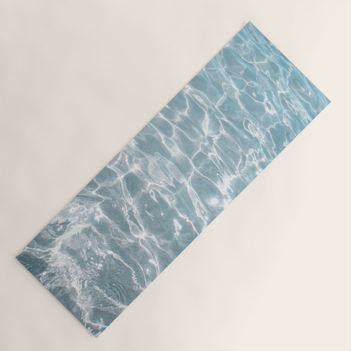 Crystal Clear Blue Water Photo Art Print | Crete Island Summer Holiday | Greece Travel Photography Yoga Mat Gallery Image 1