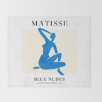 Nude III | Henri Matisse Blue Nude Series Throw Blanket Gallery Image 2