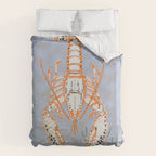 Sea life lobster Neptune's joy Duvet Cover Gallery Image 6