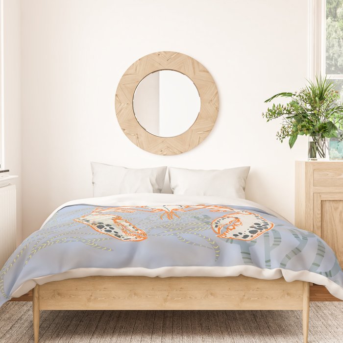 Sea life lobster Neptune's joy Duvet Cover Gallery Image 3