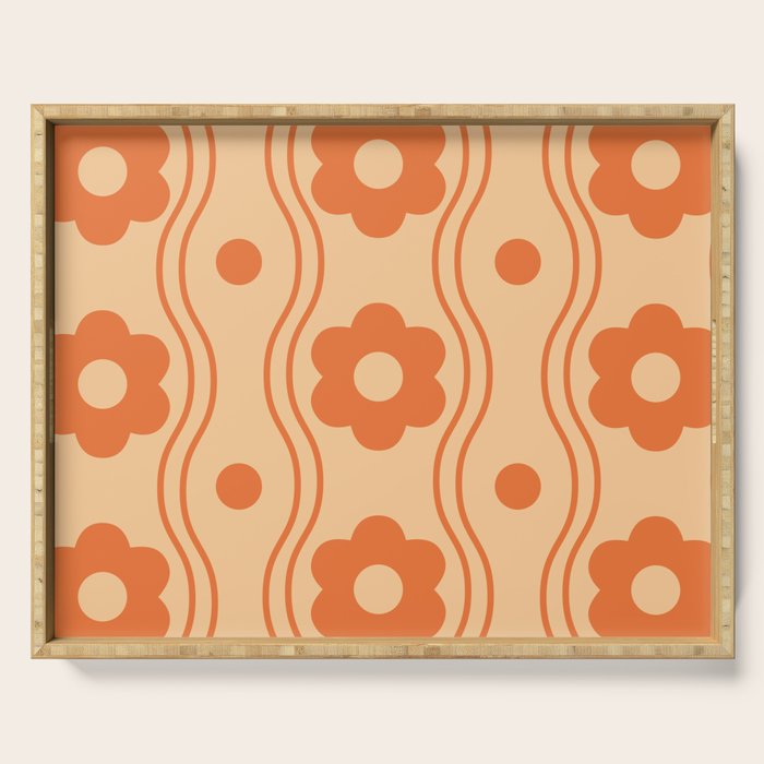 Retro Pattern Serving Tray Gallery Image 1