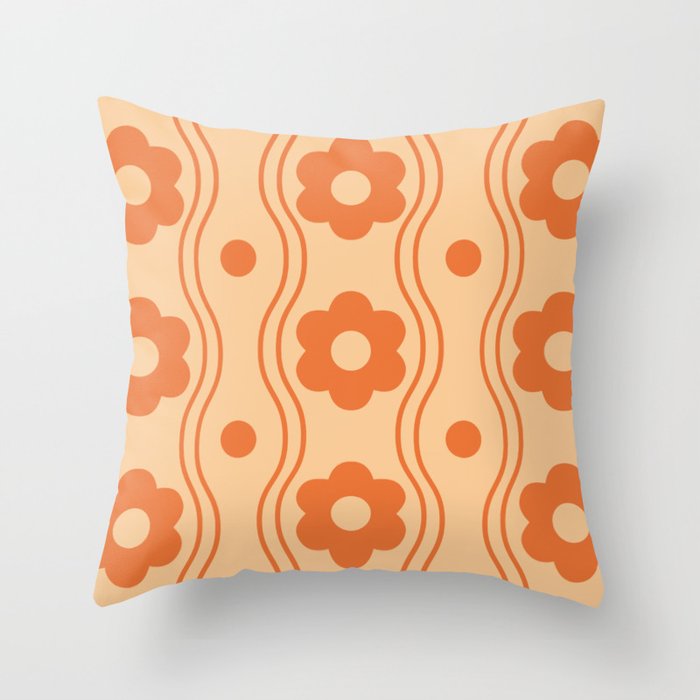 Retro Pattern Throw Pillow Gallery Image 6