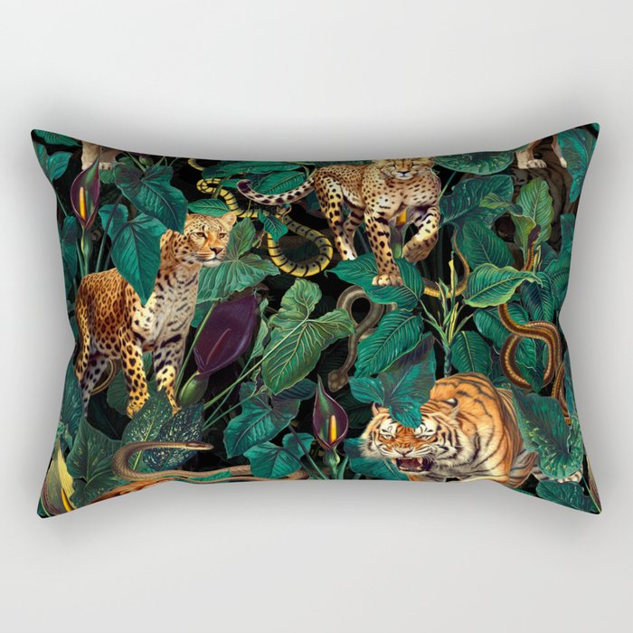 Dangers in the Forest XV Rectangular Pillow Gallery Image 1