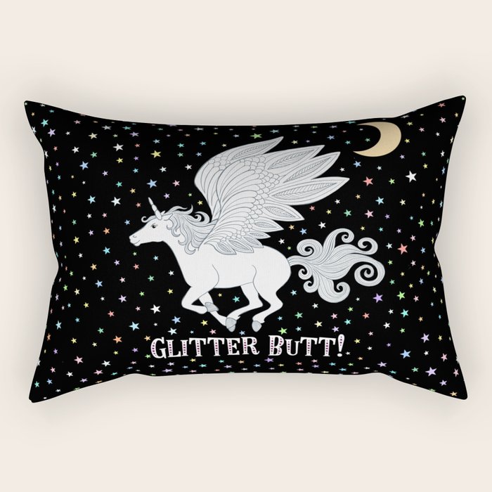 Glitter Butt! Rectangular Pillow Gallery Image 1