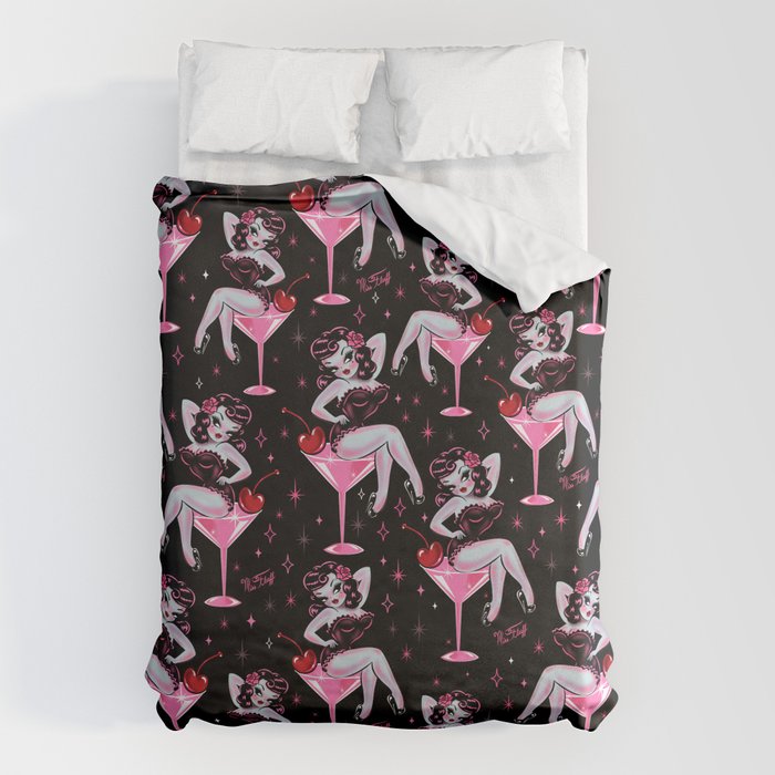 Cherry Martini Girl Duvet Cover Gallery Image 1