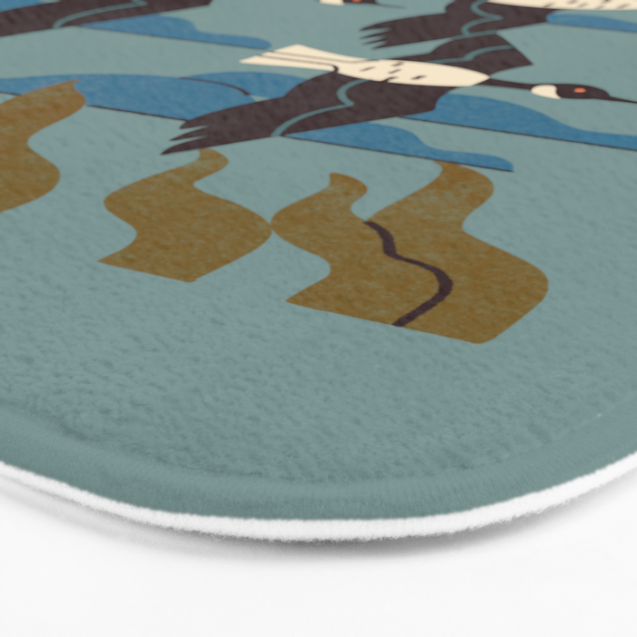 Geese Flying South Bath Mat Gallery Image 3