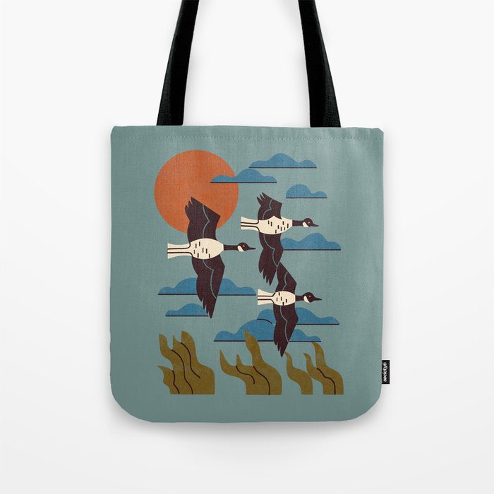 Geese Flying South Tote Bag Gallery Image 1