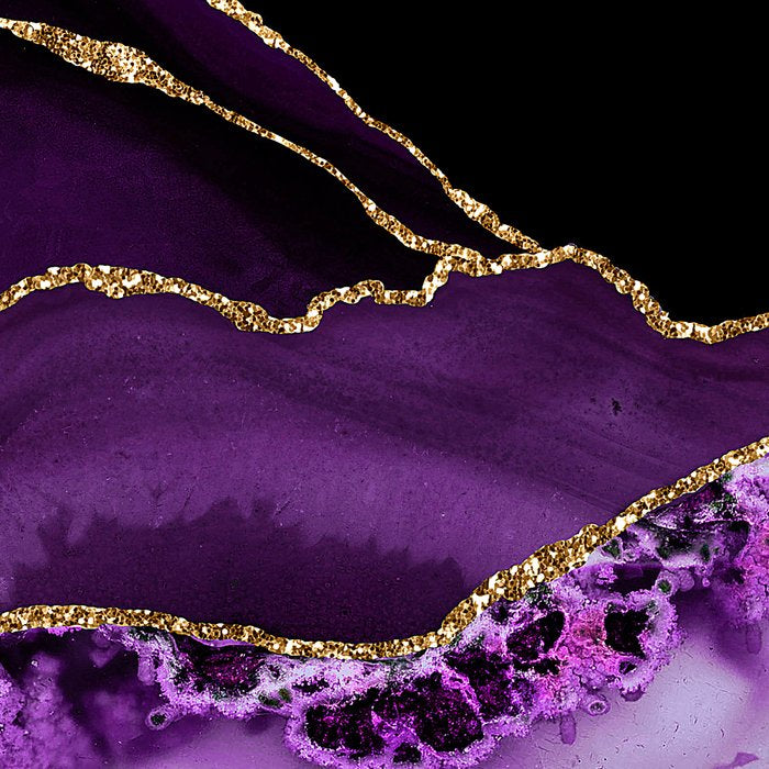 Purple Agate With Gold Glitter Veins Coffee Mug Gallery Image 2