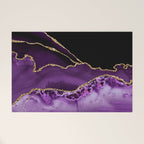 Purple Agate With Gold Glitter Veins Welcome Mat Gallery Image 1