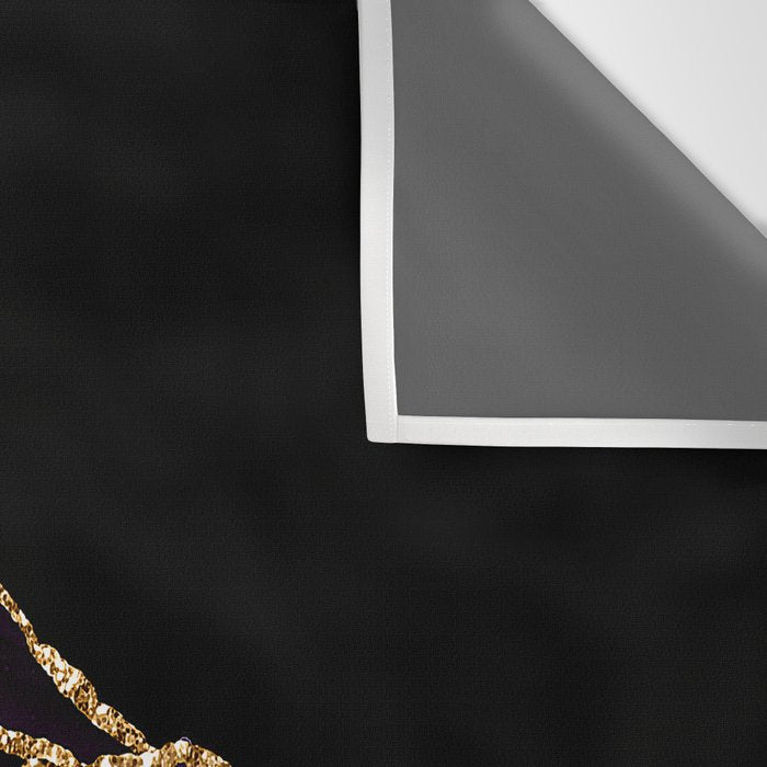 Purple Agate With Gold Glitter Veins Wall Tapestry Gallery Image 3