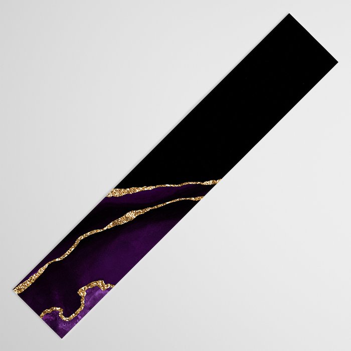 Purple Agate With Gold Glitter Veins Table Runner Gallery Image 3