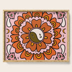 Spooky Yin Yang Flower Serving Tray Gallery Image 1