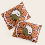 Spooky Yin Yang Flower Pillow Sham Gallery Image 3