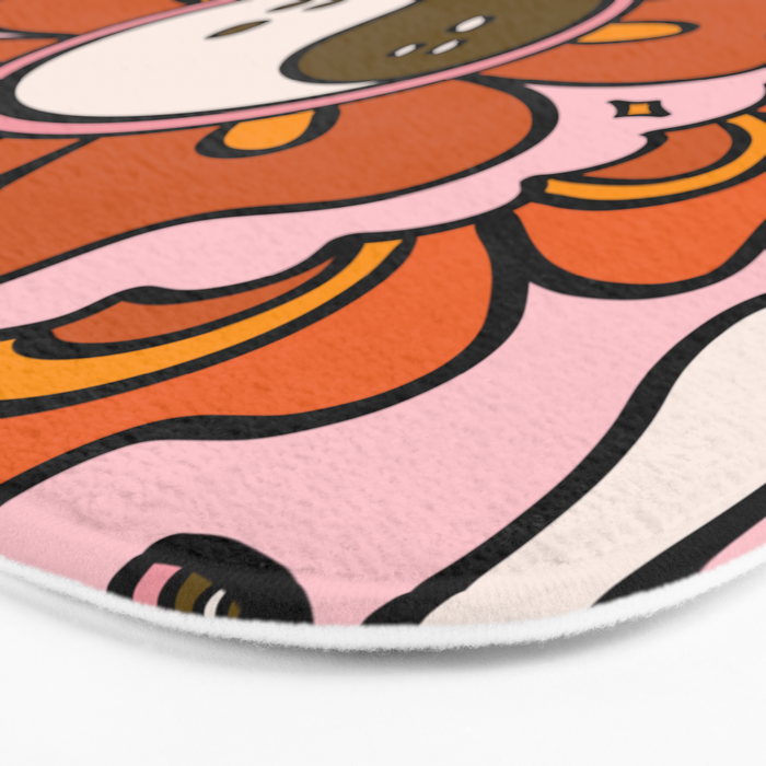 Spooky Yin Yang Flower Bath Mat Gallery Image 3