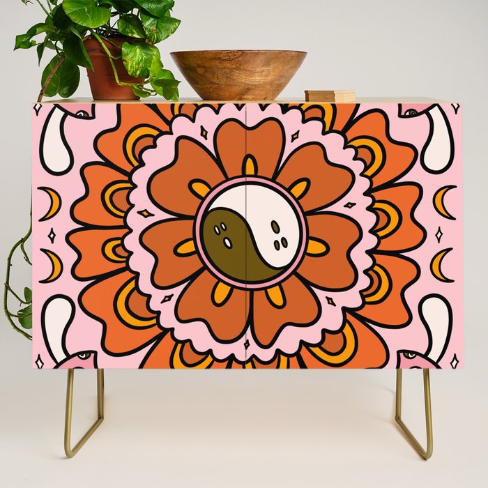 Spooky Yin Yang Flower Credenza Gallery Image 1