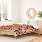 Spooky Yin Yang Flower Duvet Cover Gallery Image 2