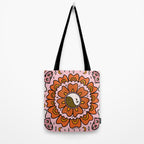 Spooky Yin Yang Flower Tote Bag Gallery Image 2