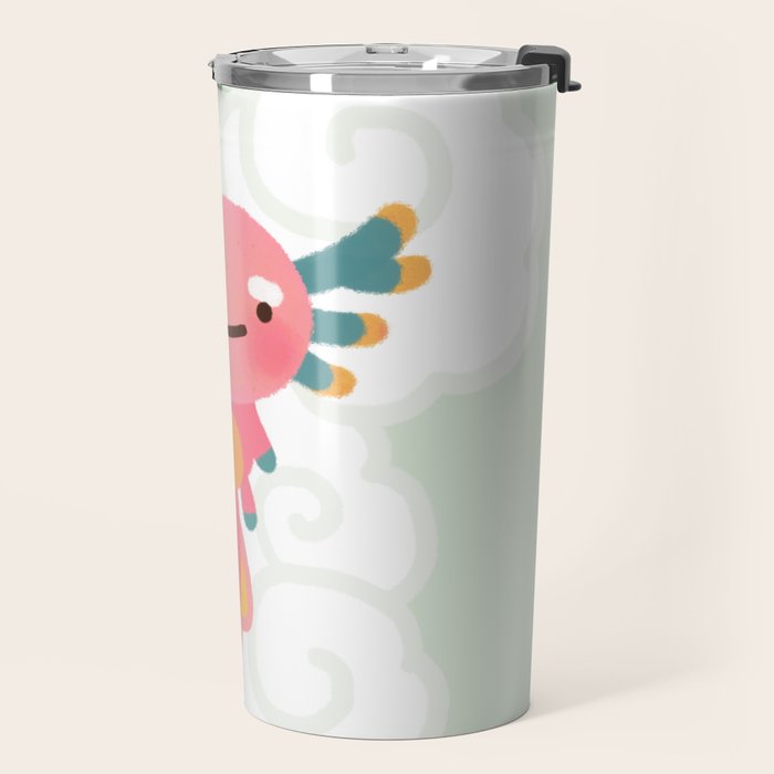 Umpearl - Axolotl with magic pearl Travel Mug Gallery Image 2