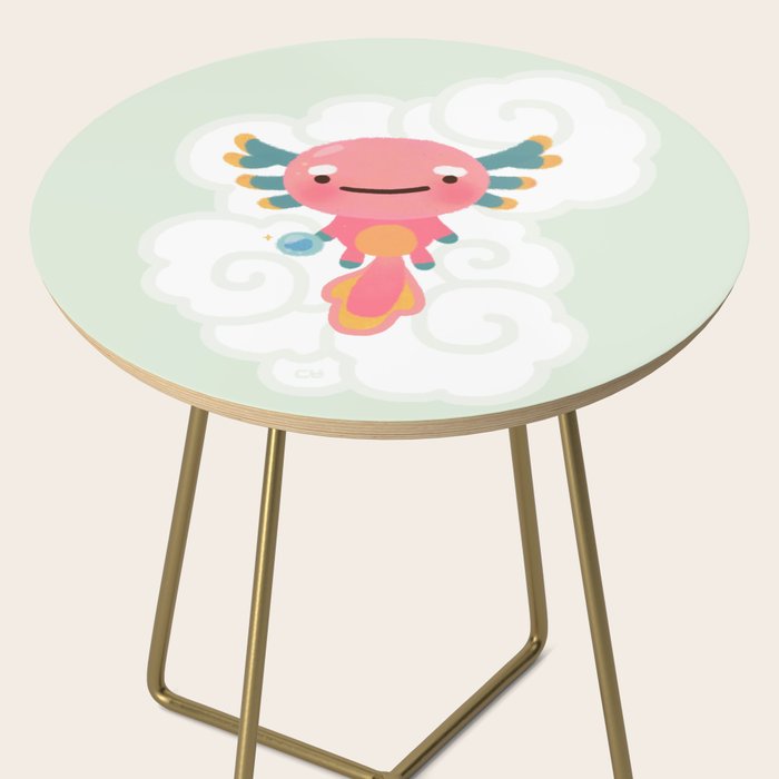 Umpearl - Axolotl with magic pearl Side Table Gallery Image 2