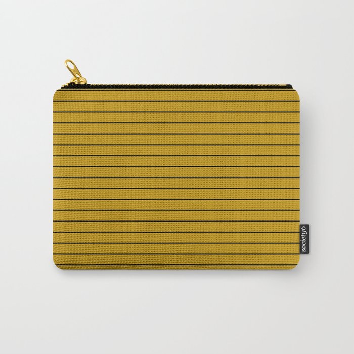 Minimal Arch VII Ochre Modern Geometric Lines Carry All Pouch Gallery Image 1