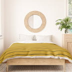 Minimal Arch VII Ochre Modern Geometric Lines Duvet Cover Gallery Image 3